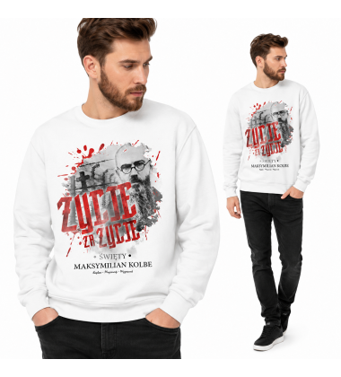 Bluza MAKSYMILIAN KOLBE BIAŁA